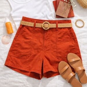 ana New Apparel Burnt Orange High-Waisted Shorts – Size 10